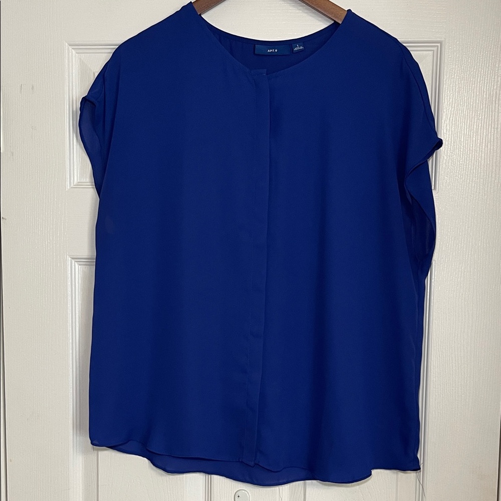 Apt. 9 Royal Blue Blouse Size L